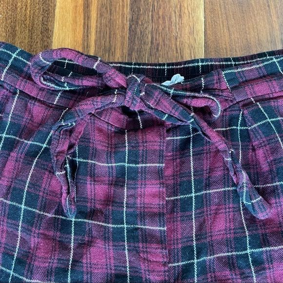 BCBGeneration Cropped Plaid Pants Pull On Tie - Picture 7 of 9